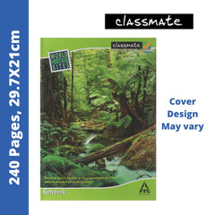 Classmate A4 Register - Single Line, 240 Pages, 29.7x21cm (02000984)