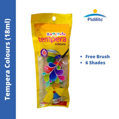 Pidilite Rangeela Tempera Colours (Free Brush) - 18ml