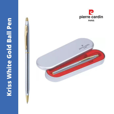 Pierre Cardin Kriss White Gold Ball Pen