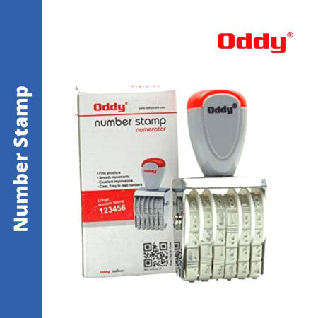 Oddy Number Stamp (NS-6D)