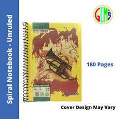 Dyscover A4 Notebook - Spiral, Unruled, 180 Pages