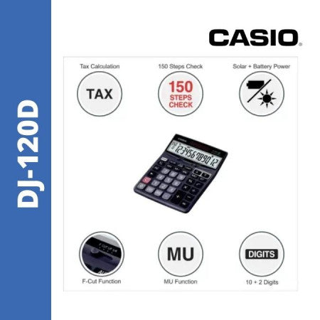 Casio DJ-120D Desktop Check & Correct Calculator