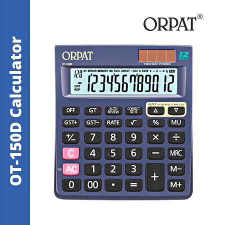 Orpat OT-150D Check & Correct Calculator - OLD MRP