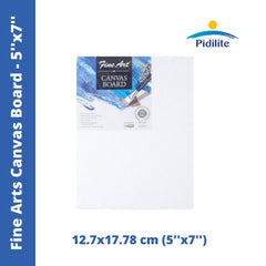 Pidilite Fine Art Canvas Board - 12.7x17.78 cm (5''x7'')