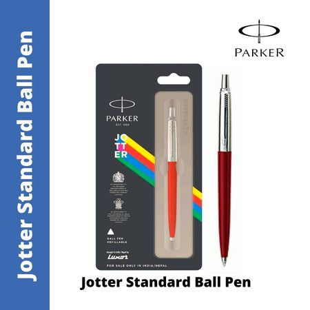 Parker Jotter Standard Chrome Trim Ball Pen (MRP - Rs. 330)