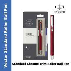 Parker Vector Standard Chrome Trim Roller Ball Pen
