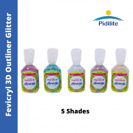 Pidilite Fevicryl 3D Outliner Glitter - 5 Shades