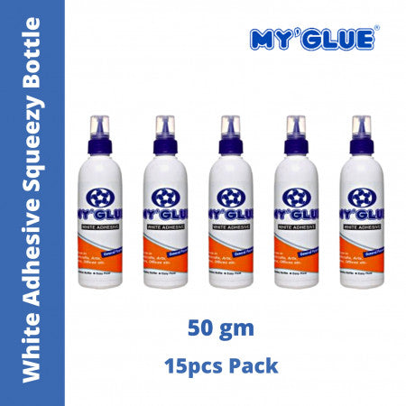 MyGlue White Adhesive Squeezy Bottle - 50gm