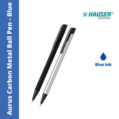 Hauser Aurus Carbon Metal Ball Pen - Blue
