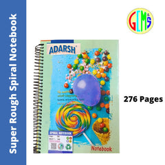 A4 Super Rough Spiral Notebook - Single Line, 276 Pages