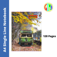 Rajshree A4 Single Line Notebook - 128 Pages