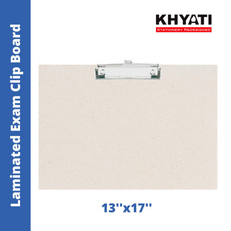 Khyati Laminated Exam Clip Board - 13''x17'' - S596