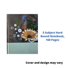 Today's Metro 5 Subject Hard Bound Notebook - 168 Pages (831)