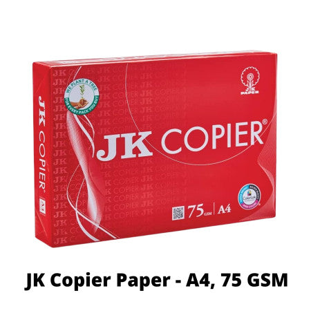 JK Copier Paper - A4, 500 Sheets, 75 GSM, 1 Ream