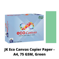 JK Eco Canvas Copier Paper - A4, 75 GSM, Green, 1 Ream
