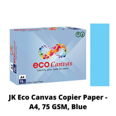 JK Eco Canvas Copier Paper - A4, 75 GSM, Blue, 1 Ream