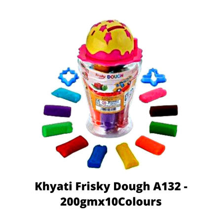 Khyati Frisky Clay Dough 200gmx10Colours A132