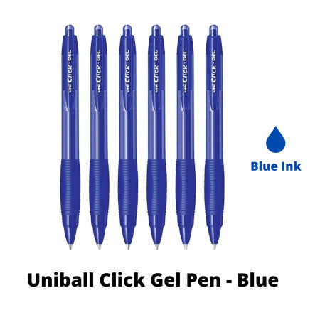 Uni-ball Click Gel Pen - Blue