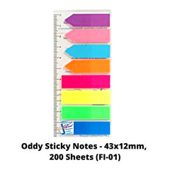 Oddy Sticky Notes - 43x12mm, 200 Sheets (FI-01)