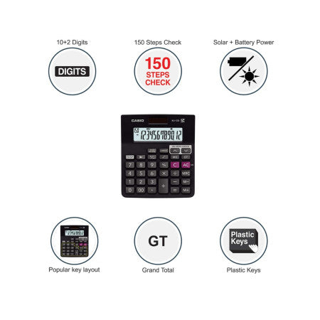 Casio MJ-12D Desktop Check & Correct Calculator - New