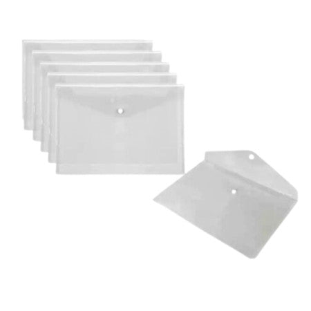 Aarpee FC My Clear Document Folder Case - With Button Lock (DF3010VC)