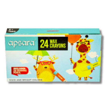 Apsara Wax Crayons Small - 24 Shades
