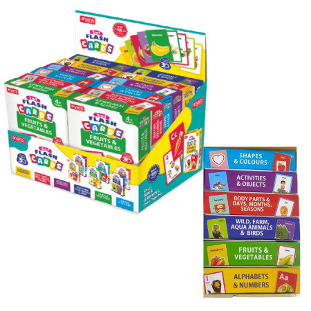 Aryans 2 in 1 Flash Cards (30 Cards) Mix Design