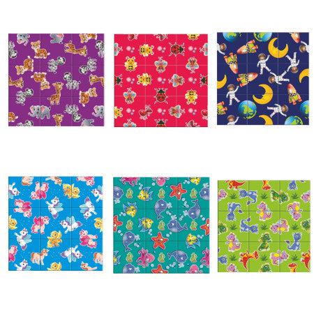 Aryans Crazy Square Puzzle 6 Mix Design (Pack of 12)