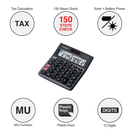 Casio MJ-120D Desktop Check & Correct Calculator