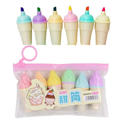 Myly-Q-173 Ice Cream Shape Highlighter - 6 Shades