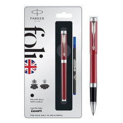 Parker Folio Standard Chrome Trim Roller Ball Pen