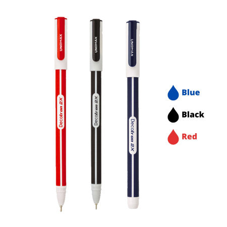 Unomax Decotron Ball Pen - Assorted 50Pcs