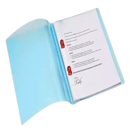 Aarpee A4 Report File (W/O Pocket) - Blue, 0.30 mm (RFA101-T)