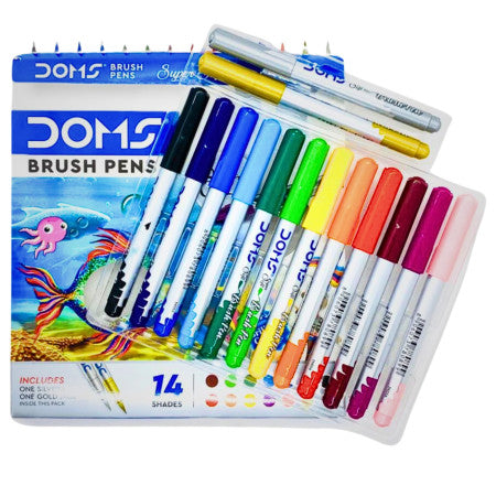 Doms Brush Pen - 14 Shades