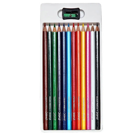 Doms Pencil Colour Small - 12 Shades (85mm Length Each)