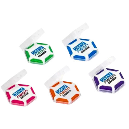 Doms Neon Hexa Eraser