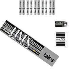 Tales Silver Lines Ultra Dark Pencil - Pack of 10 Pencils