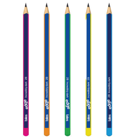 Tales Edge Incredibly Dark 2B Pencil - Pack of 10 Pencils