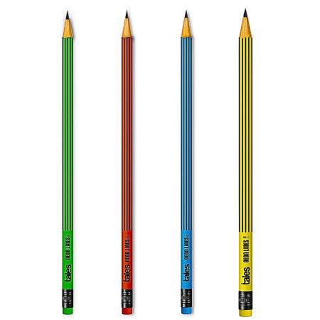 Tales Neon Lines Super Dark Pencil - Pack of 10 Pencils