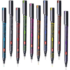 Flair Hotline Fineliner Pen - Pack of 10 Assorted Colours