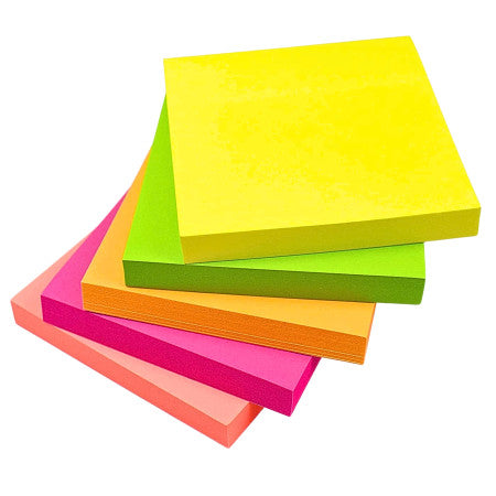 3M Post it Sticky Notes 76x76mm - Multicolour, 100 Sheets (3