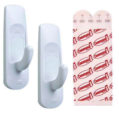 3M Command Medium Utility Hooks - Pack of 2 Hooks