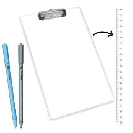 Hauser Transparent Exam - Tech Writing Pad (9.6''x14.3