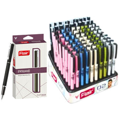 Flair O2 Ball Pen - Assorted, 100 Pcs Stand