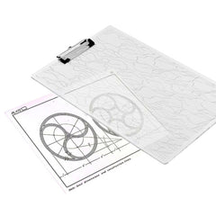 Kebica Design Clear Exam Clip Board - Unbreakable ( 10