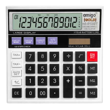 Amigo MI-512GT Gold Check & Correct Calculator