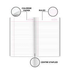 Saathi A4 Register - Single Line, 108 Pages, 29.7x21cm (02331023)