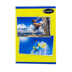 Saathi A4 Register - Single Line, 172 Pages, 29.7x21cm (02331072) - MRP - Rs. 60