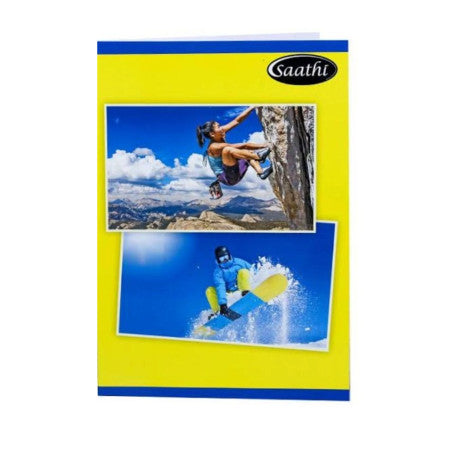Saathi A4 Register - Single Line, 172 Pages, 29.7x21cm (02331072) - MRP - Rs. 60