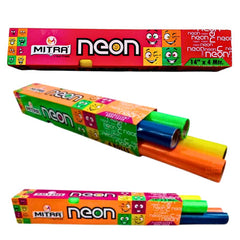 Mitra Neon Book Cover Roll Pack of 4 Rolls - 14